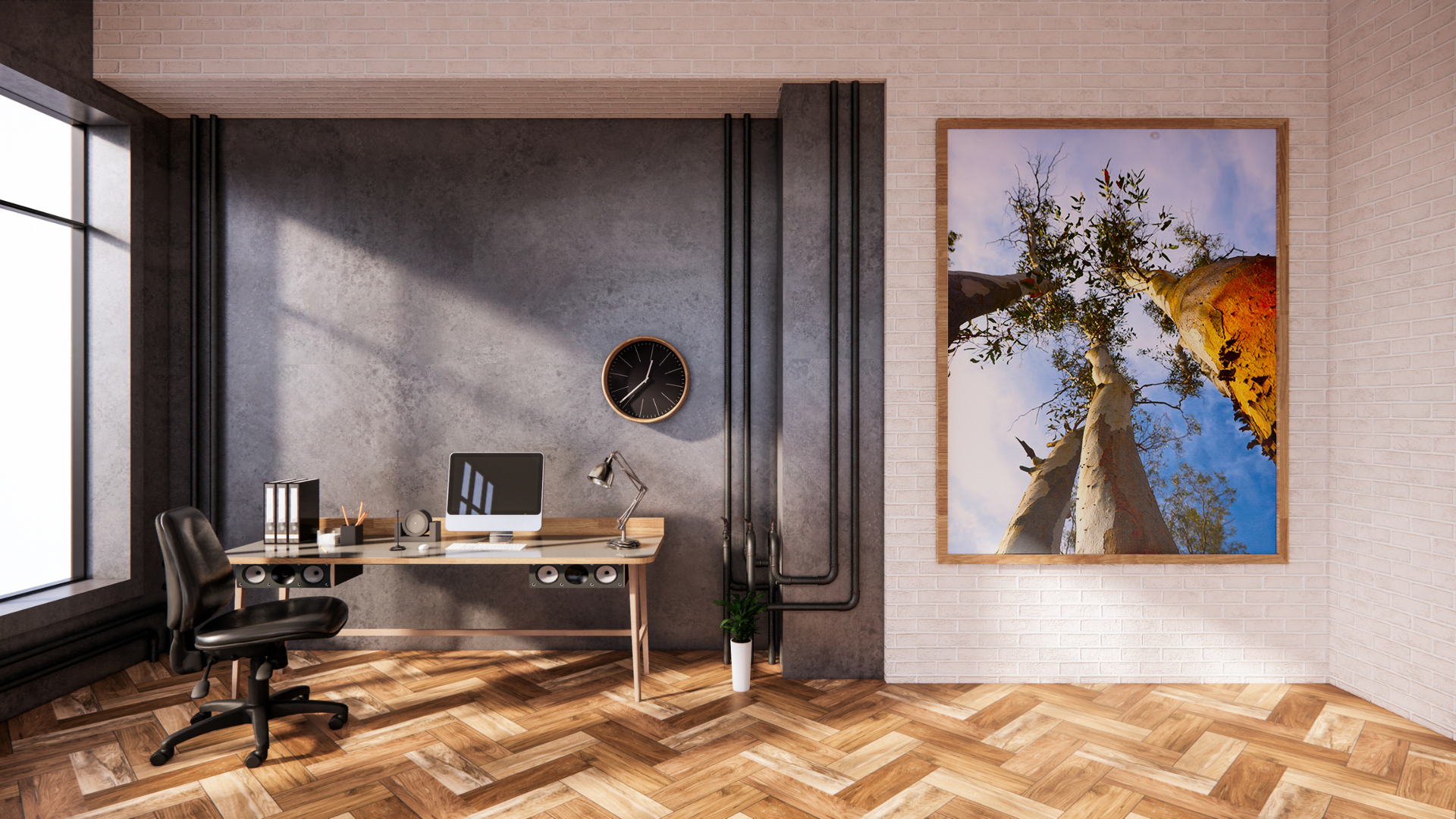 Eucalyptus Dreams original abstract contextualised office art modern decor photo print by Blair Montague Drake